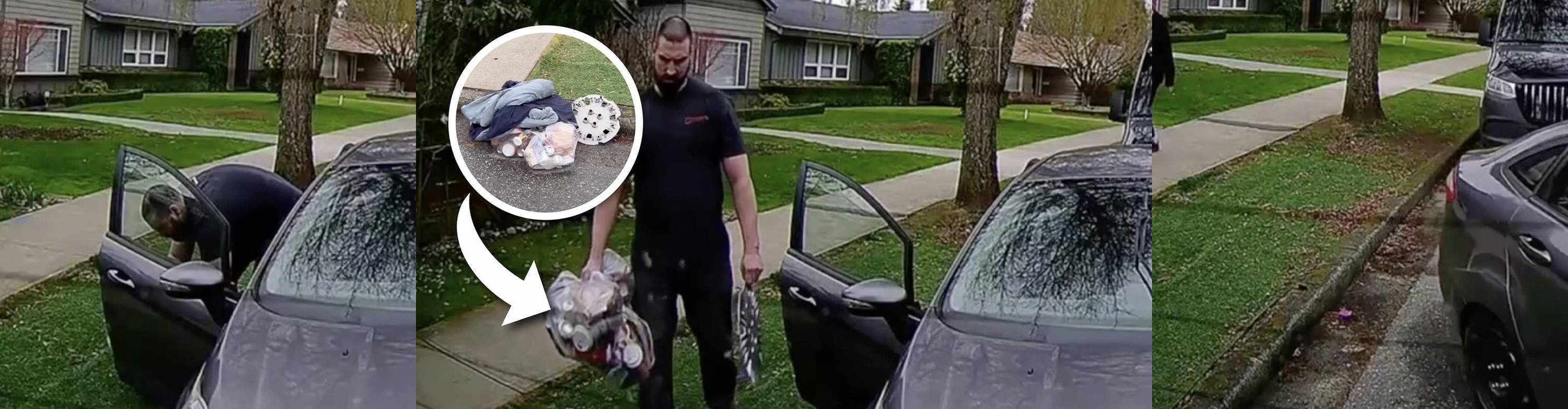 Dash Cam Captures Illegal Dumping by Construction Worker In Vancouver