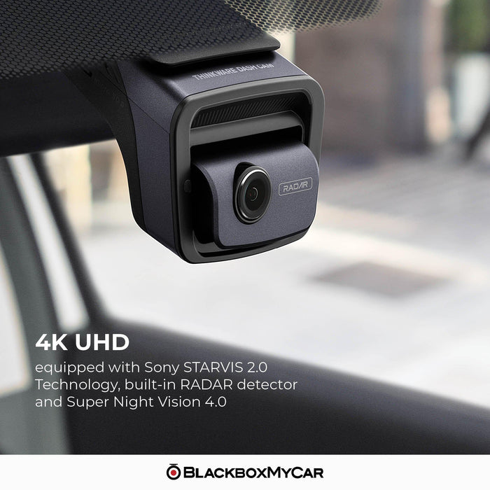 Thinkware U3000 4K UHD Single-Channel Dash Cam - Dash Cams - {{ collection.title }} - 1-Channel, 12V Plug-and-Play, 256GB, 4K UHD @ 30 FPS, ADAS, Adhesive Mount, App Compatible, Cloud, Dash Cams, Desktop Viewer, G-Sensor, GPS, Hardwire Install, Loop Recording, Mobile App, Mobile App Viewer, Night Vision, OBD Plug-and-Play, Parking Mode, sale, Security, South Korea, Super Capacitor, Wi-Fi - BlackboxMyCar