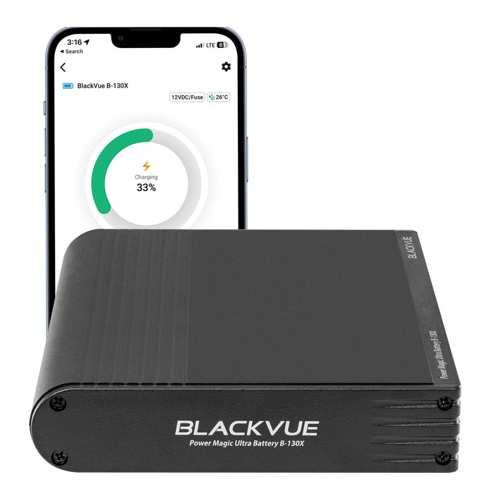 BlackVue Power Magic Ultra Battery (B-130X) - Dash Cam Accessories - {{ collection.title }} - 12V Plug-and-Play, App Compatible, Battery, Bluetooth, Dash Cam Accessories, Hardwire Install, LiFePO4, Mobile App, Parking Mode, sale, South Korea - BlackboxMyCar